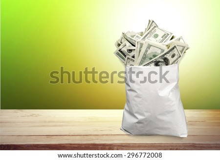 Money Bag, Currency, Paper Currency.