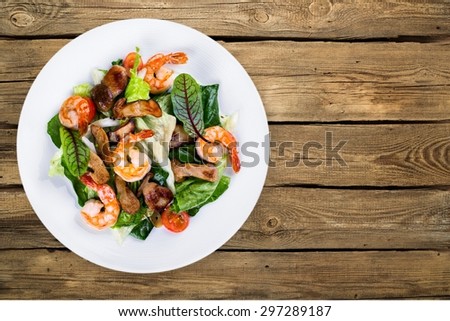 Shrimp, seafood, dish.