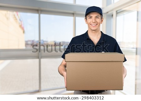 Delivering, Men, Package.