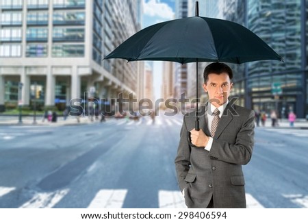 Umbrella, Rain, Men.