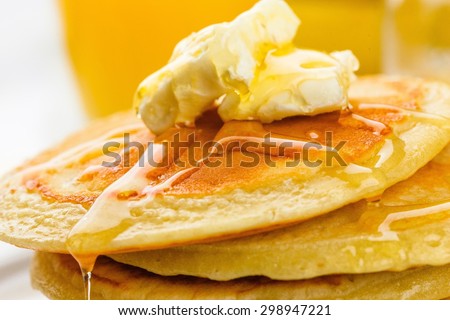 Pancake, Breakfast, Eggs.