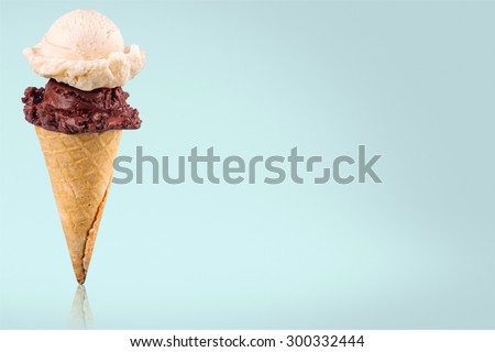 Ice, cream, cone.