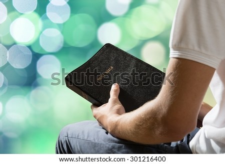 Bible, Praying, Men.