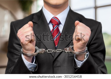 Handcuffs, White Collar Crime, Criminal.