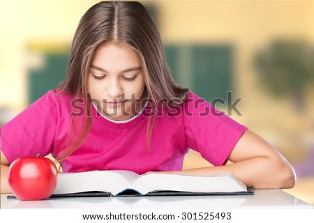 Reading, kid, book.