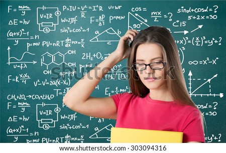 University student, chemistry, glasses.