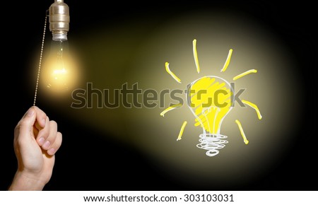 Light Switch, Light Bulb, Light.