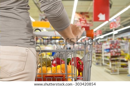 Shopping, Supermarket, Groceries.