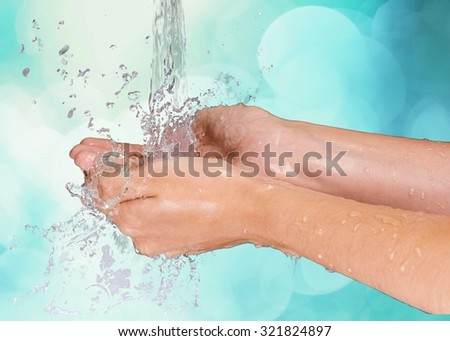 Washing Hands.