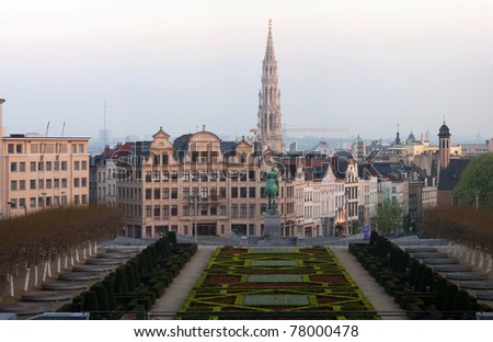 The Kunstberg or Mont des Arts is a historical site, which gives away one of the finest views of the Brussels\' skyline.