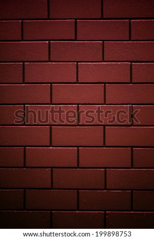 Brick and mortar wall background brown