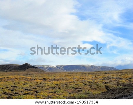 mountain landscape in northern europe