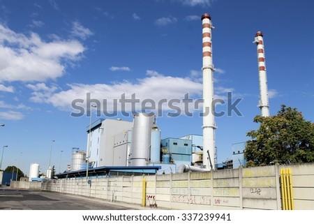 Waste to energy plant in Brescia, Lombardy - Italy