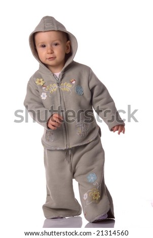 baby in tracksuit