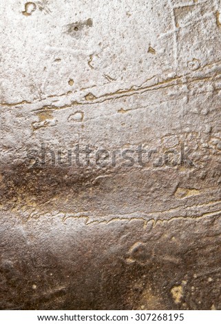 Ancient metal floor of the castle - background abstract