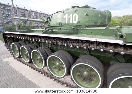 tank T-72 museum exhibit