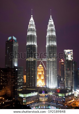 KUALA LUMPUR MALAYSIA JANUARY 17 Petronas Twin Towers at day on January 17 2014 in Kuala Lumpur Petronas Twin Towers were the tallest buildings 452 m in the world from 1998 to 2004 KUALA LUMPUR MALAYSIA JANUARY 17 Petronas Twin Towers at day on January 17 2014 in Kuala Lumpur Petronas Twin Towers were the tallest buildings 452 m in the world from 1998 to 2004