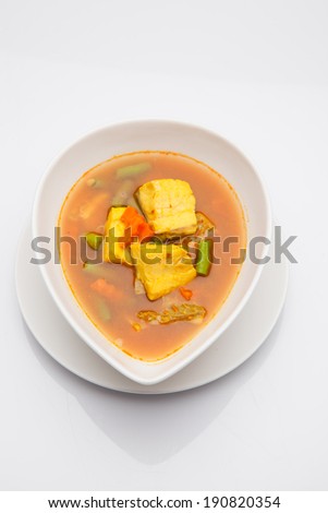 The fish curry