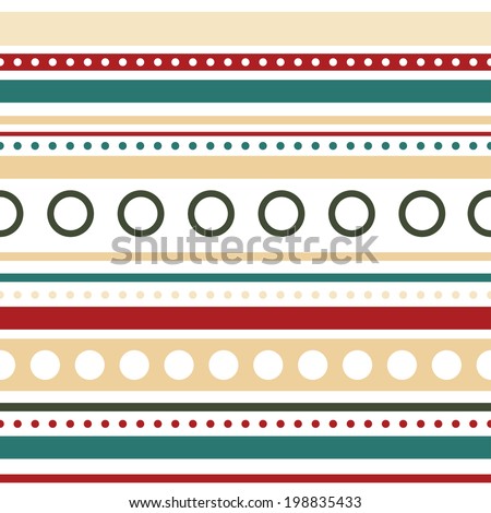 Horizontal stripes and circles color background