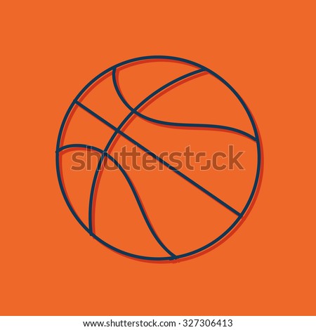 Basketball Game Outline clip art Free Vector / 4Vector
