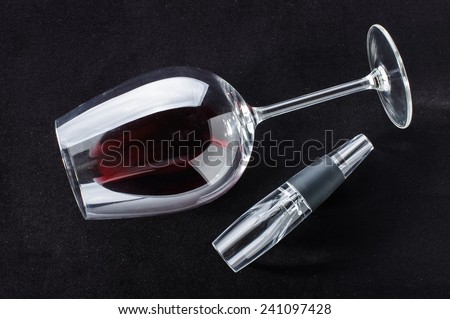Wine gourmet accessories wine glass and aerator
