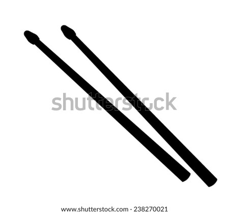 drawing of drum sticks