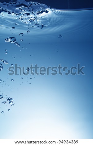 water with bubbles