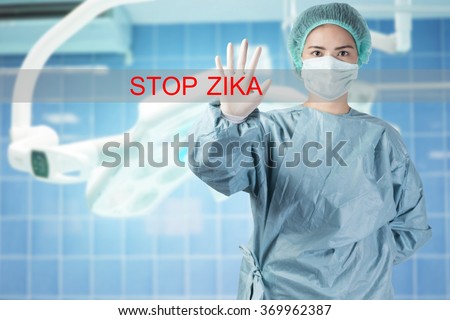 Zika virus concept, Stop Zika Virus