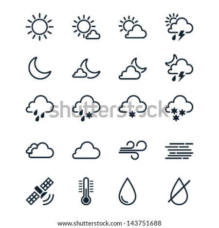 Weather Icons Line Theme