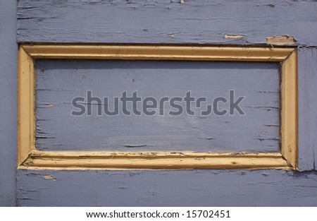 blue door panel