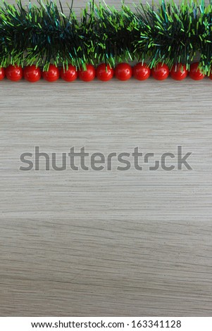 Wood flooring and Christmas decoration