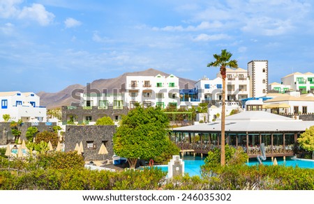 Holiday villas in Rubicon marina, Lanzarote, Canary Islands, Spain