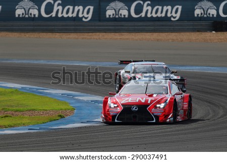 Buriram, Thailand - June 21, 2015: The final round for the BURIRAM SUPER GT RACE, Round 3 of the 2015 AUTOBACS SUPER GT series, was held at the Chang International Circuit Buriram Thailand.