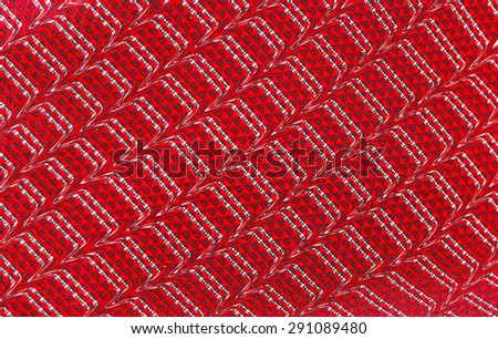 red business neck tie silk with liquify style on background.