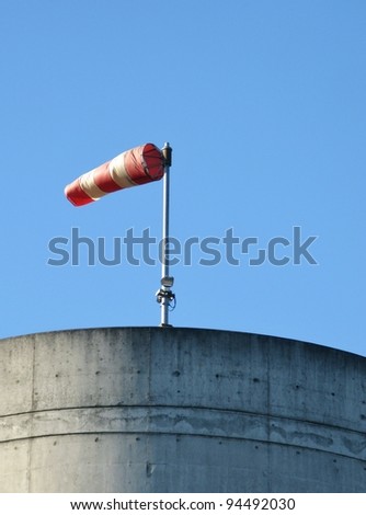 A cone shaped sleeve as a wind direction indicator