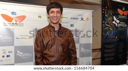 RIO DE JANEIRO, BRAZIL - 02 OCTOBER 2013: Argentine movie director Agustin Toscano poses during the gala presentation of his film on the Rio International Film Festival, on October 02 in Brazil.