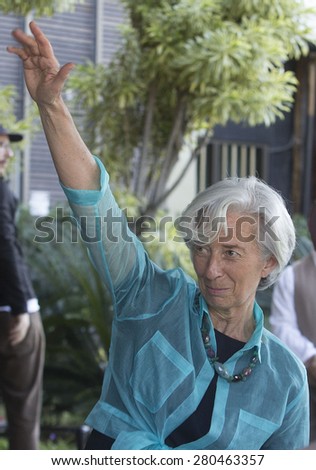 Rio de Janeiro, May, 22th 2015-International Monetary Fund (IMF) Diretor  Christine Lagarde during a seminary about inflation control in Rio de Janeiro .