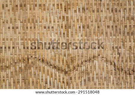 Bamboo craft woven texture background.