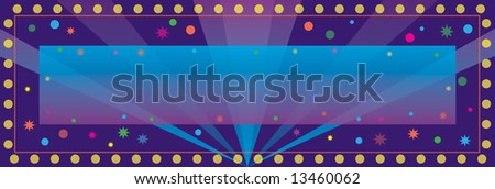 A colorful banner for a party or celebration.