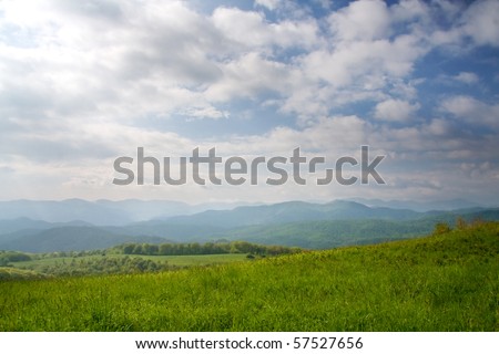 Appalachian Mountains from Max Patch Bald.