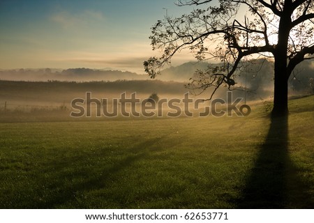 Early morning Tennessee landscape