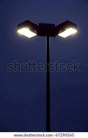 Illuminated halogen street light