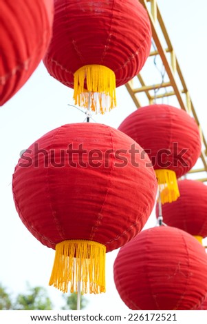 China red lantern in festivals
