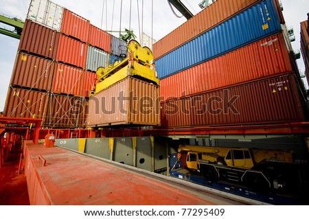container operation in port series
