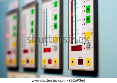 Digital Indicators in control room