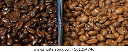 coffeebean light roasted and dark roasted