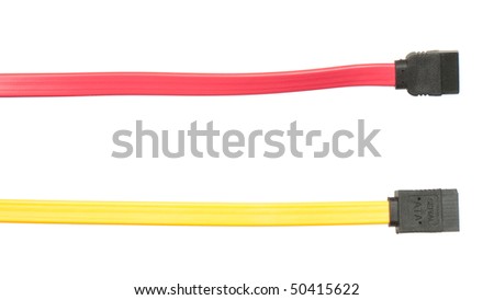 stock-photo-red-and-yellow-sata-interfac