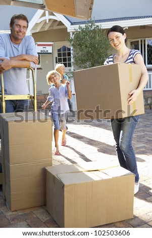 Family moving house