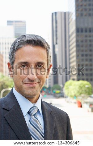 Portrait Of Businessman Outside Office