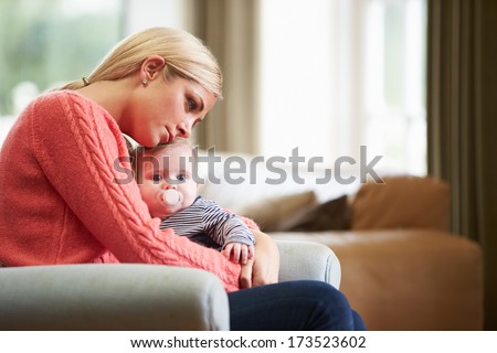 Mother Suffering From Post Natal Depression Mother Suffering From Post Natal Depression